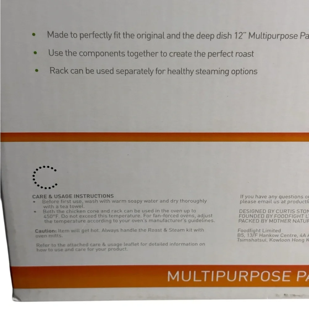 Curtis Stone Multi Purpose Pan Roast & Steam Kit Includes Chicken Roasting Cone